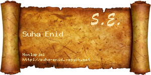 Suha Enid névjegykártya
